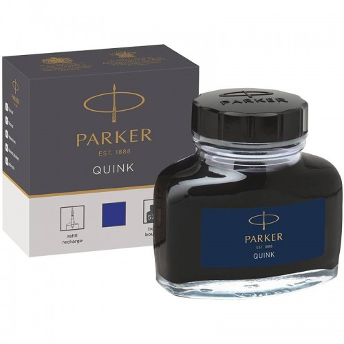 Синие чернила Parker (Паркер) Quink Blue во флаконе в Уфе
