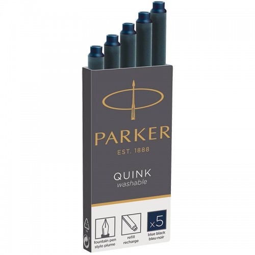 Темно-синие картриджи с чернилами Parker (Паркер) Long Blue ink в Уфе
