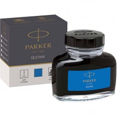 Синие чернила во флаконе Parker QUINK Ink Bottle, Washable Blue, 57 ml