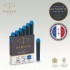 Синие неводостойкие картриджи Parker (Паркер) Quink Mini Cartridges Washable Blue 6шт в Уфе

