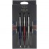 Набор Parker Jotter London Trio: гелевая ручка Red CT + шариковая ручка Blue CT + карандаш Stainless Steel CT и ежедневника триколор в Уфе