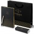 Набор Parker Jotter Stainless Steel GT из перьевой ручки и ежедневника недатированного черного цвета в Уфе
