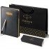 Набор Parker Jotter Stainless Steel GT из перьевой ручки и черного ежедневника в Уфе