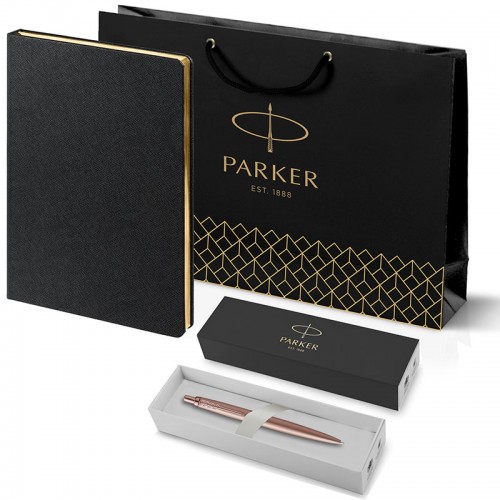Набор Parker Jotter XL SE20 Monochrome Rose Gold из шариковой ручки и ежедневника черного цвета в Уфе