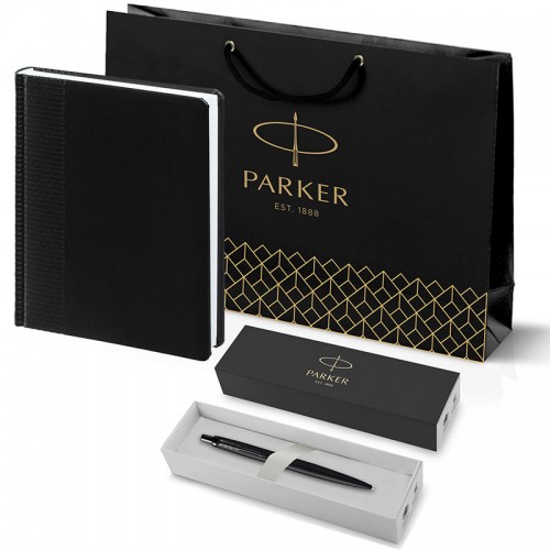 Набор Parker Jotter XL SE20 Monochrome Black из шариковой ручки и ежедневника черного цвета в Уфе