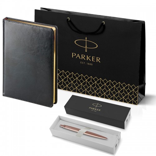 Набор Parker Jotter XL SE20 Monochrome Rose Gold из шариковой ручки и ежедневника черного цвета в Уфе