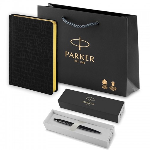 Набор Parker Jotter XL SE20 Monochrome Black из шариковой ручки и ежедневника черного цвета в Уфе