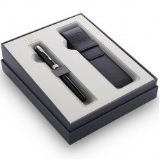 Подарочный набор Parker Sonnet Black CT из перьевой ручки и чехла