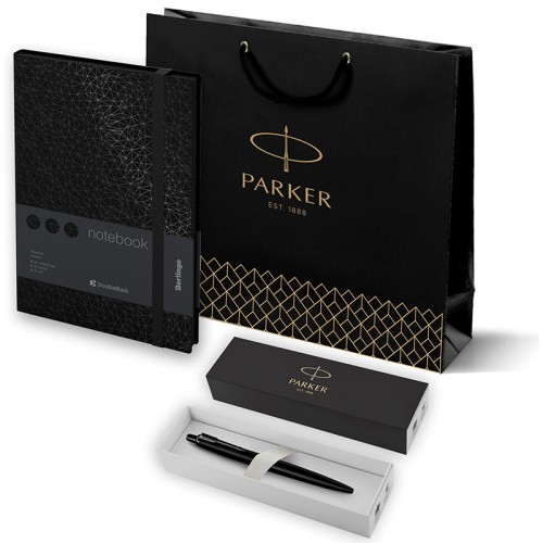 Набор Parker Jotter XL SE20 Monochrome Black из шариковой ручки и ежедневника черного цвета в Уфе