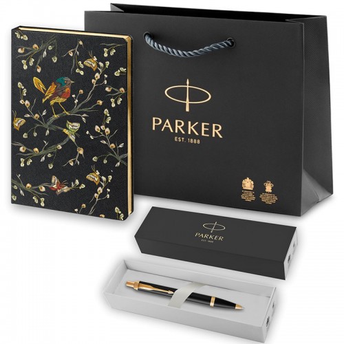Набор Parker IM Metal Black GT из шариковой ручки и ежедневника черного цвета в Уфе