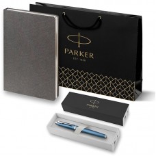 Набор Parker IM Premium T318 Blue Grey CT из ручки-роллера и ежедневника недатированного