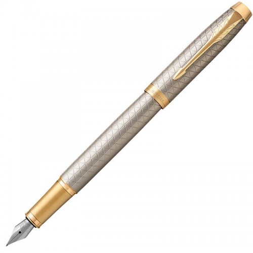 Перьевая ручка Parker (Паркер) IM Premium Warm Silver/Gold GT F в Уфе
