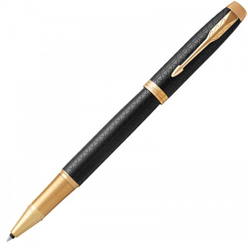Ручка-роллер Parker (Паркер) IM Premium Black/Gold GT в Уфе
