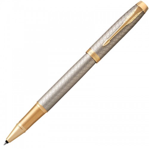 Ручка-роллер Parker (Паркер) IM Premium Warm Silver/Gold GT в Уфе
