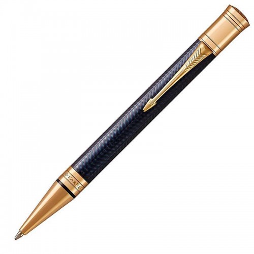Шариковая ручка Parker (Паркер) Duofold Prestige Blue Chevron GT в Уфе
