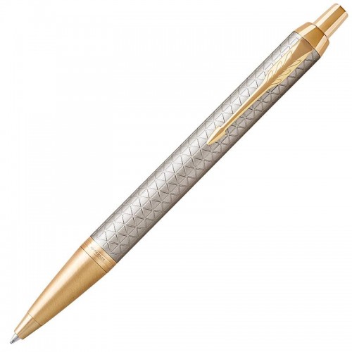 Шариковая ручка Parker (Паркер) IM Premium Warm Silver/Gold GT в Уфе
