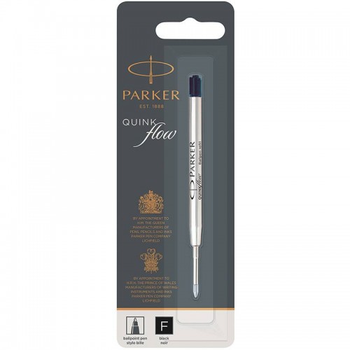 Чёрный шариковый стержень Parker Ball Pen Refill QuinkFlow Premium F Black в Уфе

